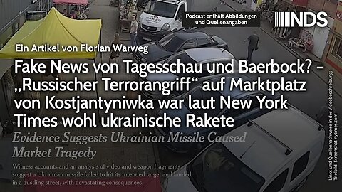 Fake News von Tagesschau&Baerbock? „Russischer Terrorangriff“ war laut NYT wohl ukrainische Rakete