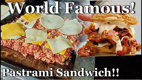 The Best Pastrami Sandwich Bomb EVER!! "World Famous" on the Griddle