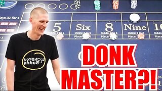 🔥DONK MASTER🔥 30 Roll Craps Challenge - WIN BIG or BUST #330