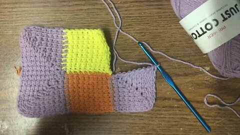 Tunisian [ Crochet] Thursday ~ Working on a 10 Stitch Potholder