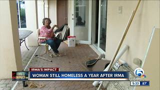 Woman still not able to move back home a year after Irma