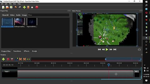 OpenShot Video Editor: different aspect ratios in the same video, and one method of dealing with 'em