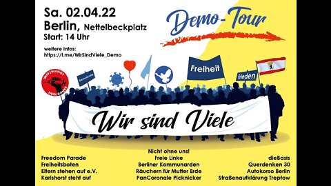 02.04.2022 Kundgebung am Helmholtzplatz in Berlin - Wir sind viele