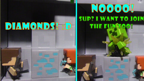 Minecraft miniature shorts: Unlucky Steve and Alex!