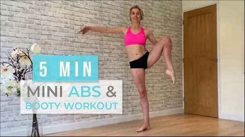 5 minute Abs and Booty Mini Workout