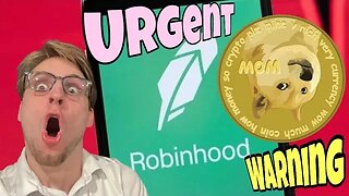 ROBINHOOD DUMPING ALL THEIR DOGECOIN ⚠️