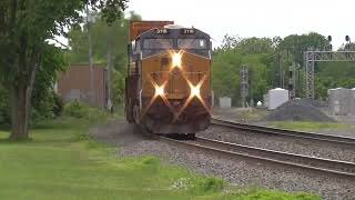 CSX I008 Intermodal Double-Stack Train From Berea, Ohio May 28, 2022