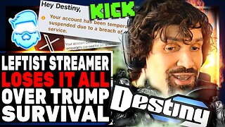 Leftist Streamer DESTROYS Career Over Trump Survival! Destiny BANNED From Kick & X For Vile Comments