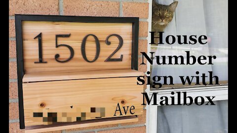 Scrap Wood Project: House Number sign with Mailbox