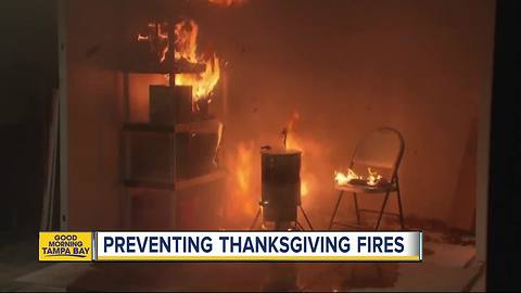Preventing Thanksgiving fires and safety tips for frying a turkey
