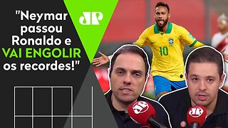 Peru 2 x 4 Brasil: "Neymar é HISTÓRICO! Passou Ronaldo e vai ENGOLIR os recordes!"