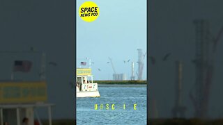 SpaceX Starbase from South Padre Island With a Party Boat