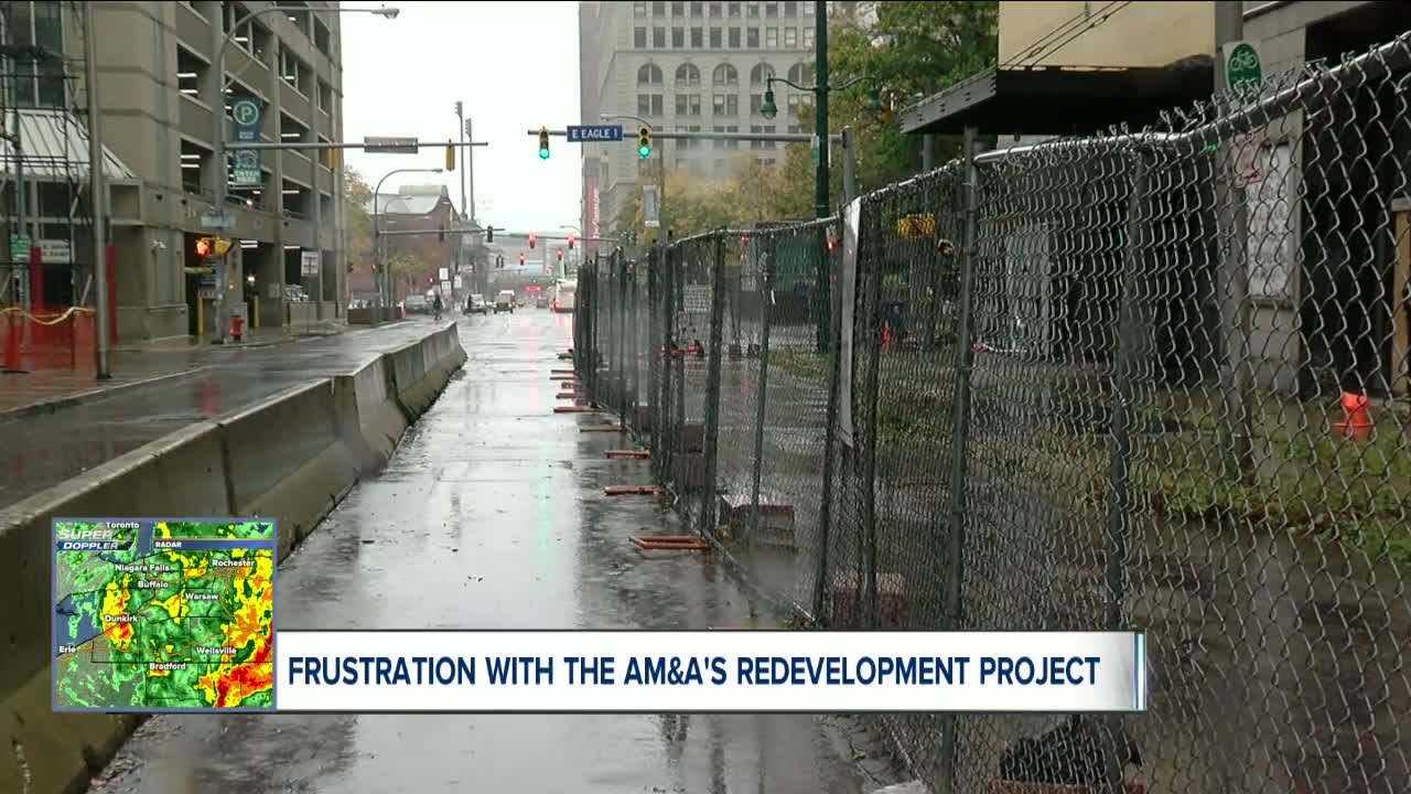 Why is nothing happening with the AM&A's redevelopment project?