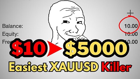 $10 to $5000 trading XAUUSD | EASIEST FOREX DAYTRADING STRATEGY