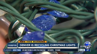 Denver is reycling Christmas lights