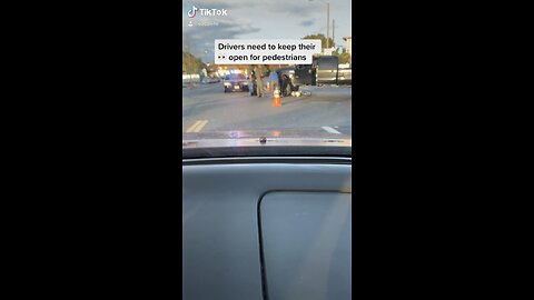 Biker hit by F-350 and is pinned under the truck