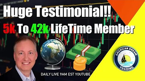 Huge Testimonial $5,000 to $42,000 Lifetime Member Stock Market