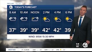 Metro Detroit Forecast: First 40° day in a month