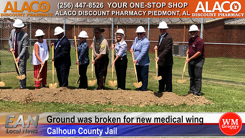 Ground was broken this morning for the new medical wing at the county jail.