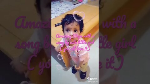Amazing Steps with a song by cute little girl ( you all love it)