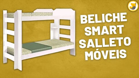 Cama Beliche Smart Salleto Móveis para Colchão 188×88