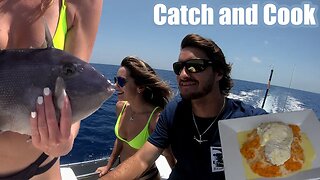 FIRST TIME Fishing on My New Boat | Catch and Cook