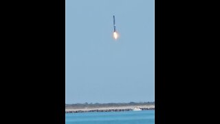 SpaceX first stage Falcon 9 Landing 1-30-2024 - Wait for it....