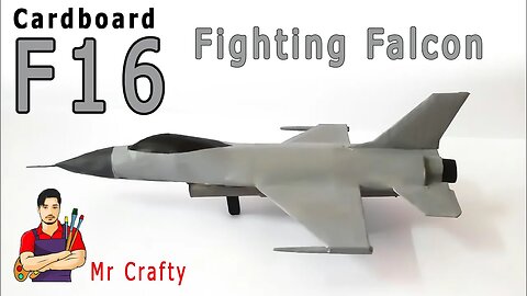 How To Make F16 Fighting Falcon Jet With Cardboard | Mr Crafty
