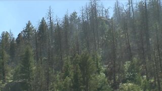 Firefighters continue work on Platte River Fire in steep, rocky terrain