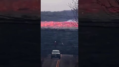 LAVA in REALTIME speeding past hikers #nature