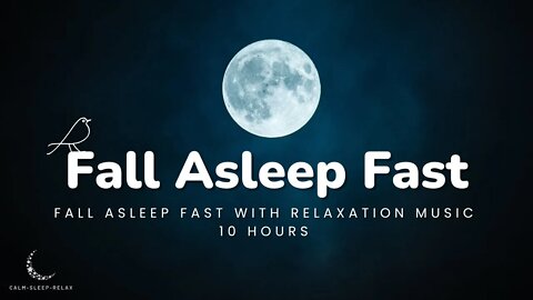 😴 Fall Asleep Fast 😴 - Dark Screen - Relaxing Piano - 10 Hours