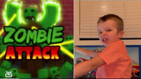 Playing Roblox Zombie Attack! Fire, Sand and Beast Zombie!!