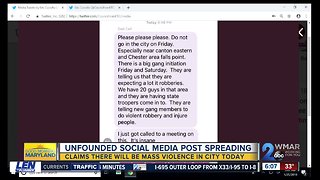 Social media gang threat spreading to Baltimore residents is possible hoax