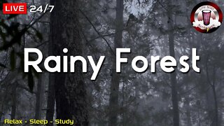 🔴☔ Soothing Rain Sounds For Sleep | DARK SCREEN | Fall Asleep in 2 Minutes | Relax, Sleep Study