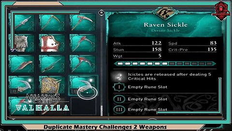 Assassin's Creed Valhalla- Duplicate Mastery Challenges Weapons