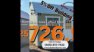 5% Off Building Sale Going on NOW!