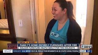 Walker Furniture gives back to family who lost everything in fire