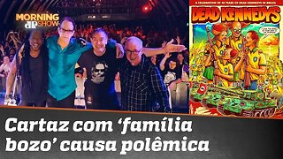 Cartaz de banda punk com “família Bozo” causa rebu no Brasil de Bolsonaro