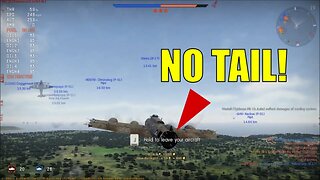 War Thunder B-17 epic crash landing with no tail section!