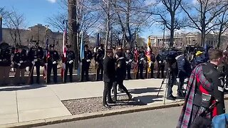 Philadelphia: Officers from around the country ready for the formal salute...