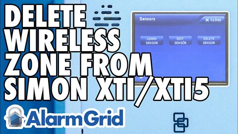Deleting a Wireless Zone from a Simon XTi or Simon XTi-5