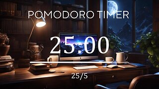 25/5 Pomodoro Technique✨ Jazz music + Frequency for Relaxing, Studying and Working ✨