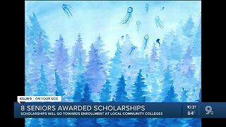 Eight graduating seniors receive art scholarships for community college