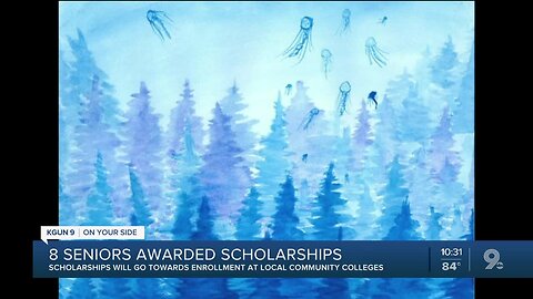 Eight graduating seniors receive art scholarships for community college