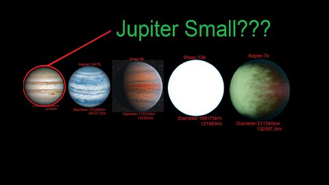 Jupiter vs bigger planets size comparison