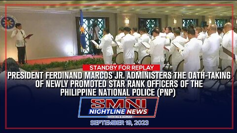 REPLAY: PBBM administers the oath-taking of newly promoted star rank officers of the PNP