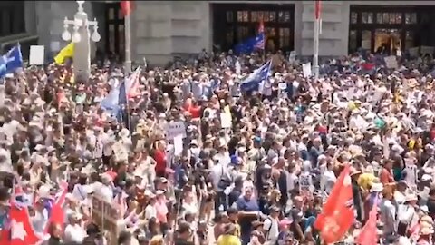 Thousands Protest Australia's COVID Mandates