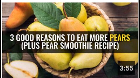 3 Good reasons to eat more pears (plus pear smoothie recipe)