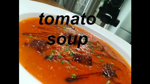 seriously tomatoey Tomato Soup, a classic soup with gastrique