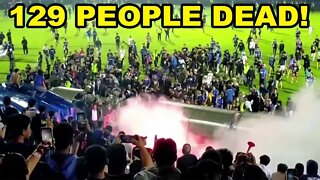 Indonesian Soccer match RIOT turns DEADLY leaving at least 129 people DEAD from STAMPEDE!